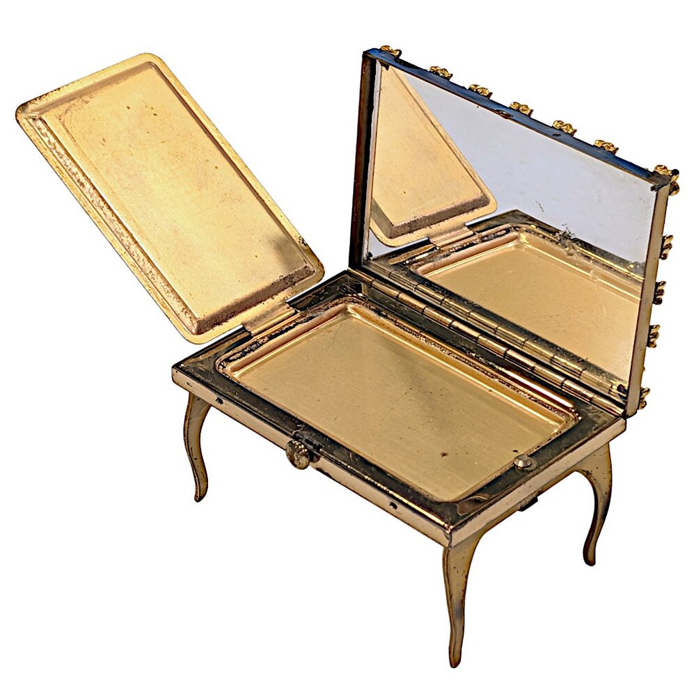 Wadsworth Cute 1950s Folding Table Cosmetics Mirror Compact - Parker Pen Canada